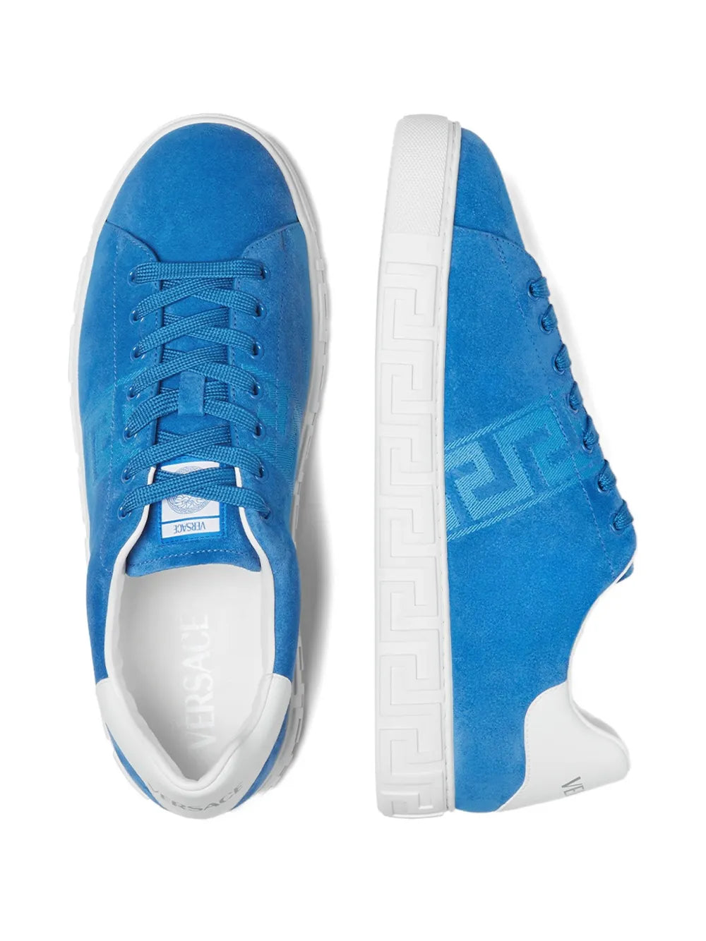 Versace Greca Suede Sneakers