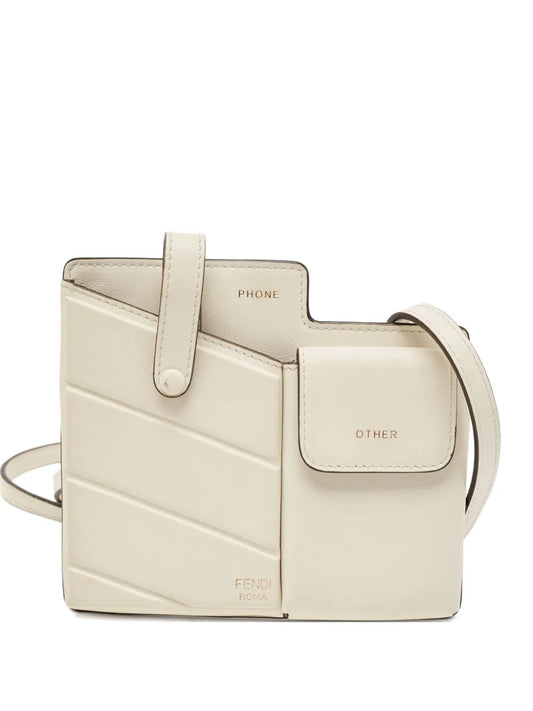 Pre-OwnedFendi Pre-Ownedmini Century leather crossbody bag