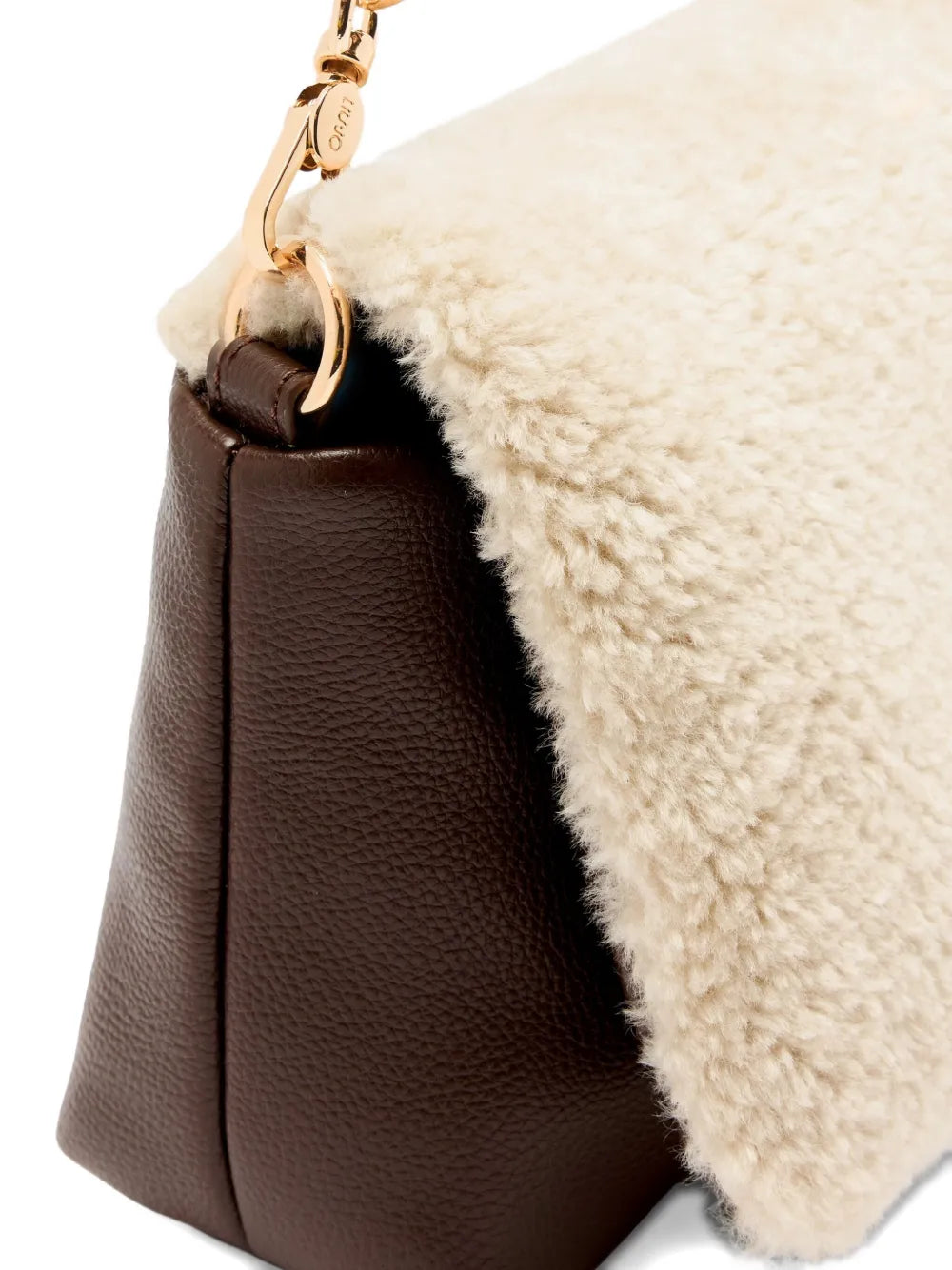LIU JOmedium LaPuffy teddy crossbody bag