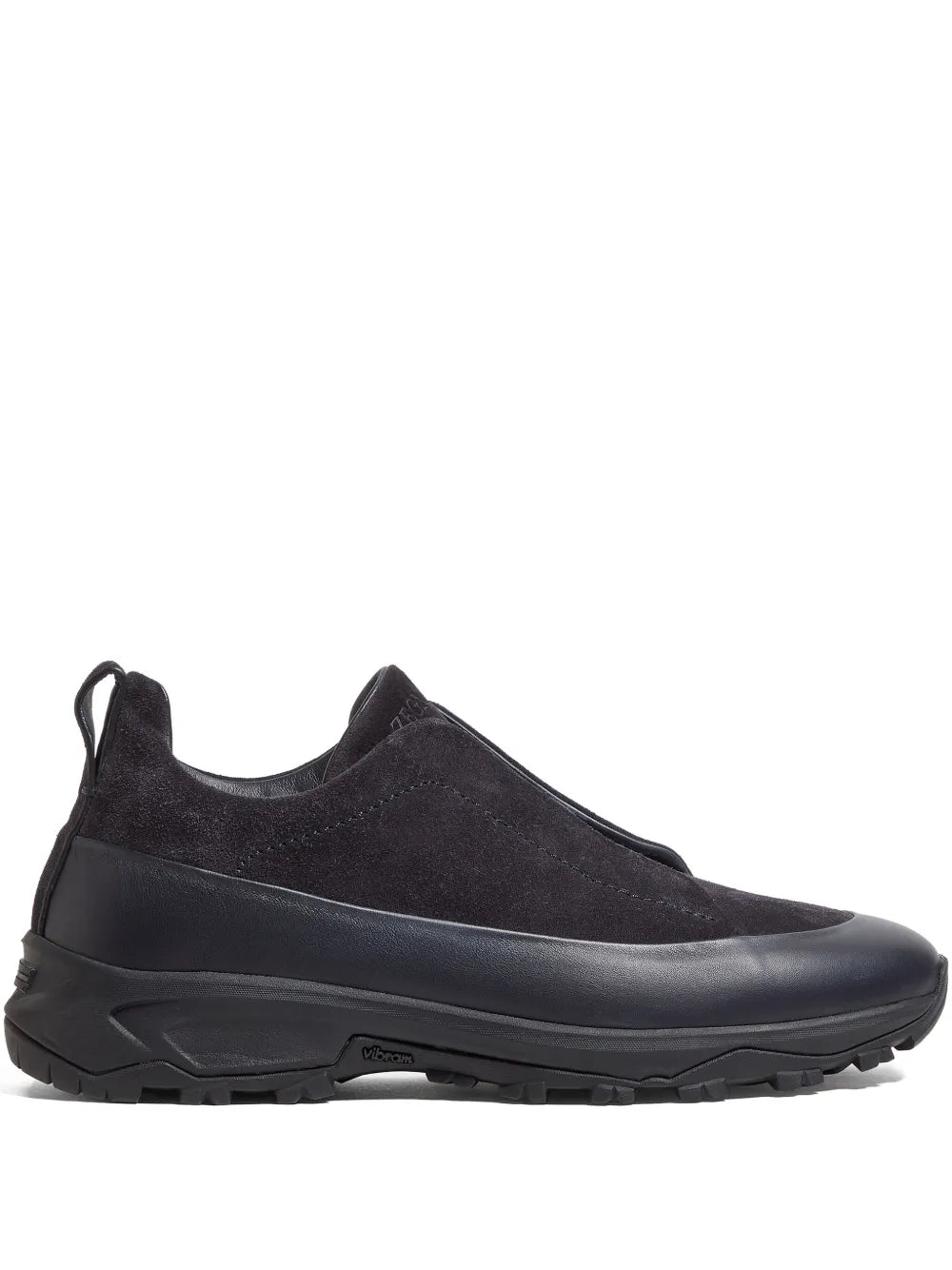Zegna Triple Stitch?Leather Suede Sneakers