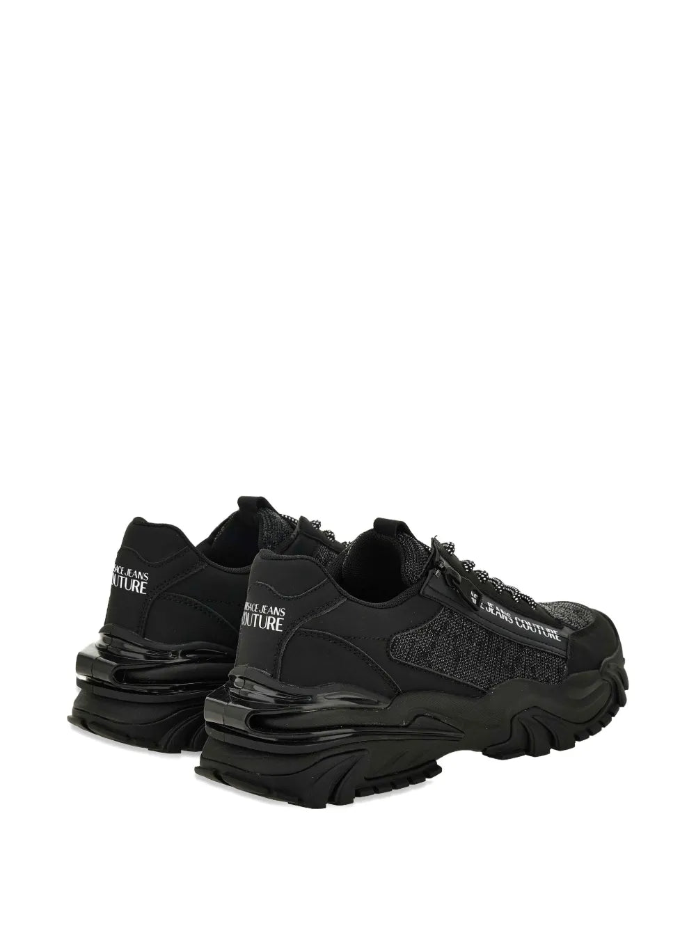 Versace Jeans Couture Zip-Detail Textured Sneakers