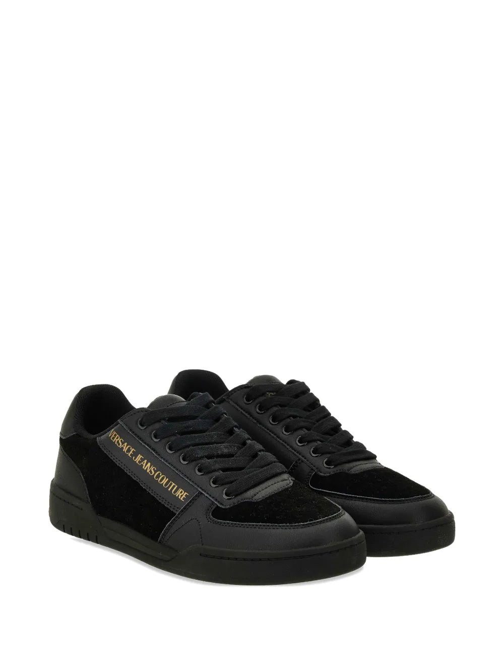 Versace Jeans Couture Logo Leather Sneakers