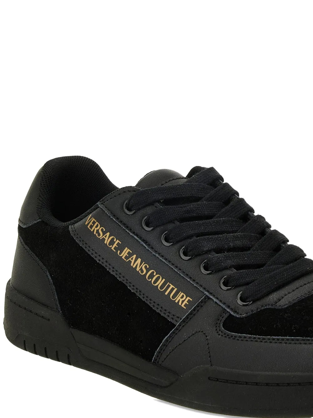 Versace Jeans Couture Logo Leather Sneakers