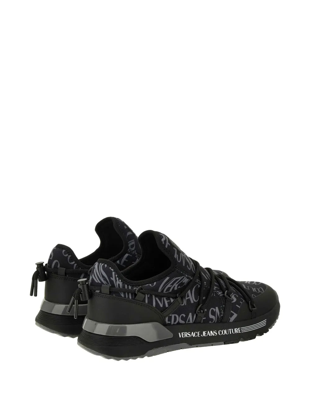 Versace Jeans Couture Logo-Print Lace-Up Sneakers