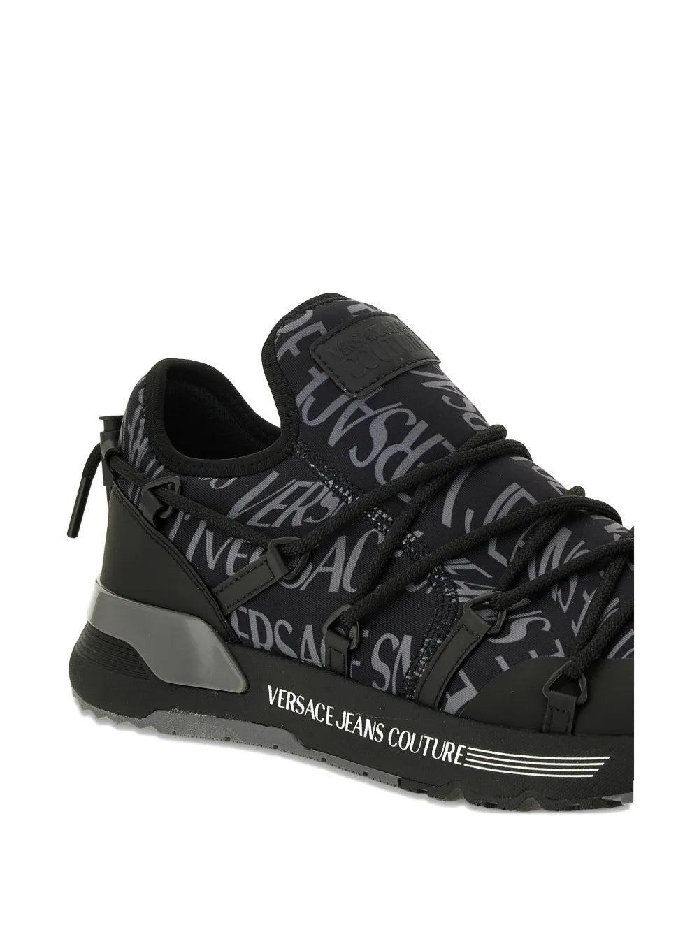 Versace Jeans Couture Logo-Print Lace-Up Sneakers