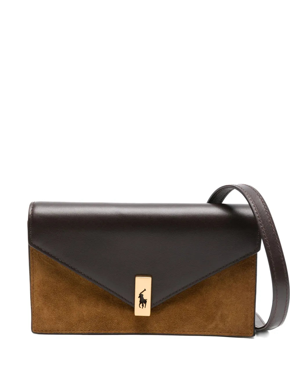 Polo Ralph Laurenleather suede clutch bag
