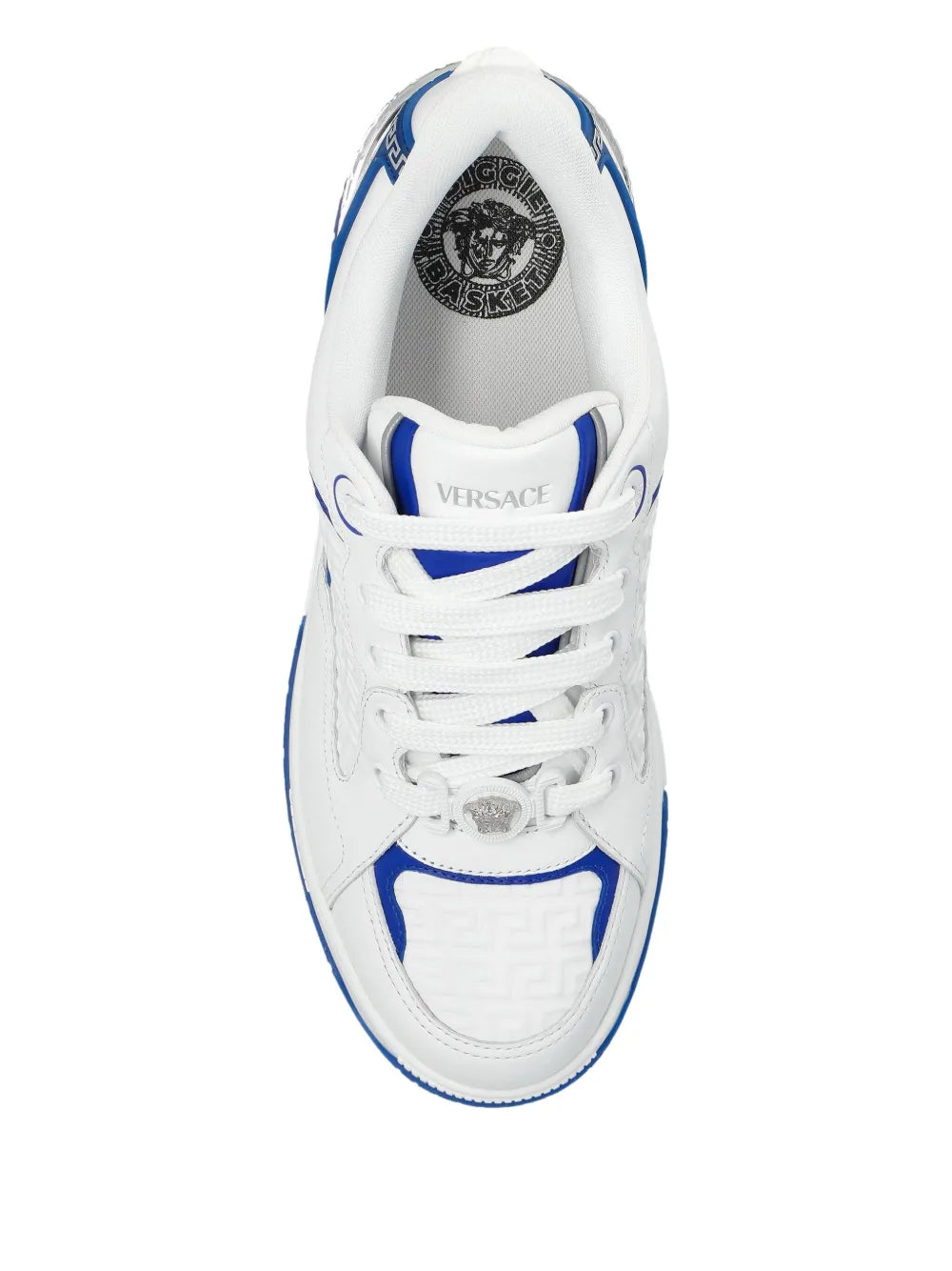 Versace Greca Pattern Leather Sneakers