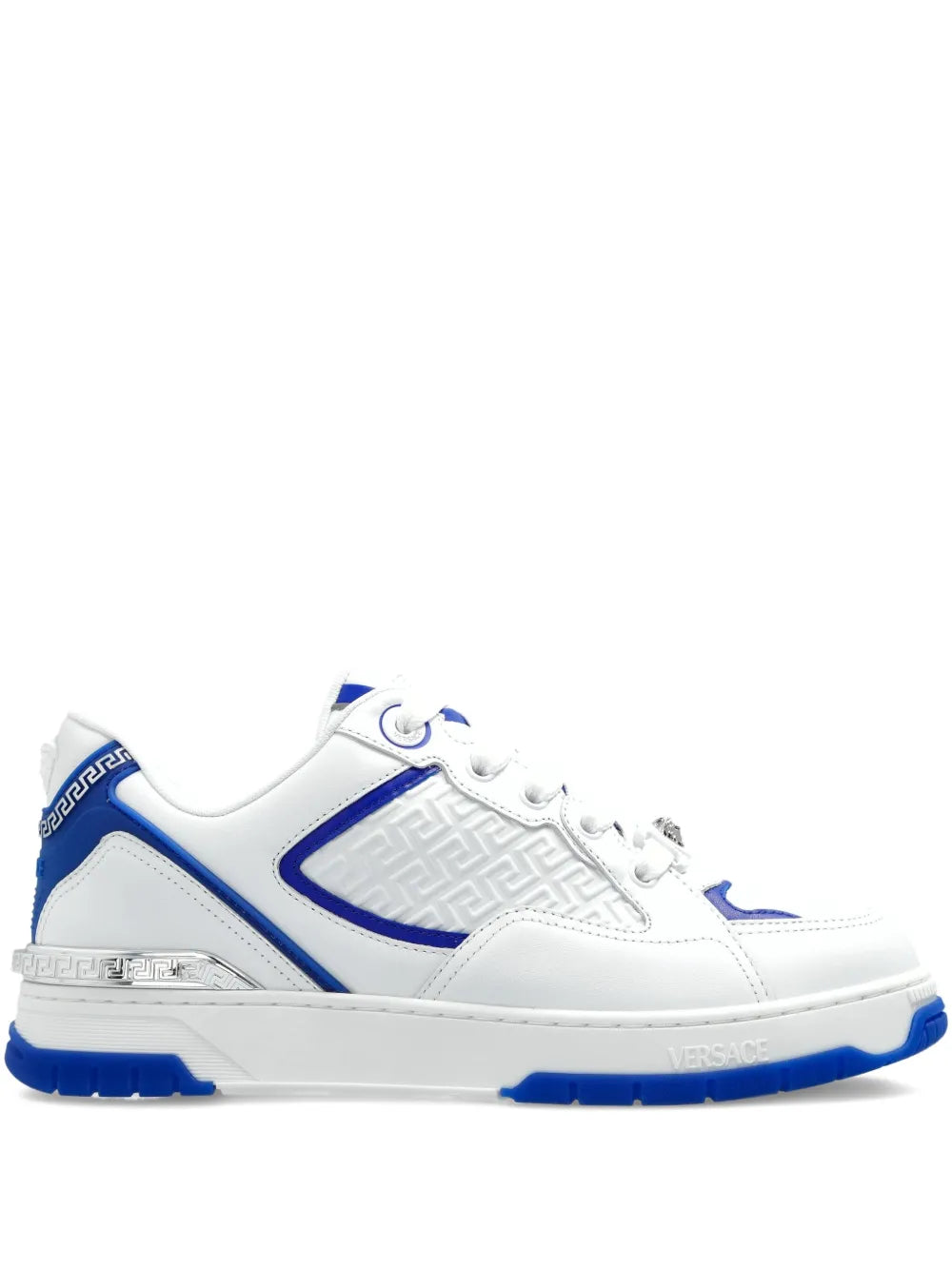 Versace Greca Pattern Leather Sneakers