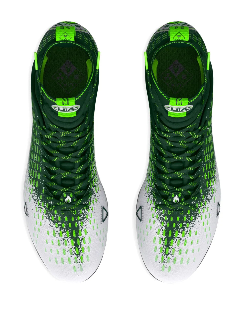 Under Armour Spotlight Lux Mc 2.0 Green/White Cleats