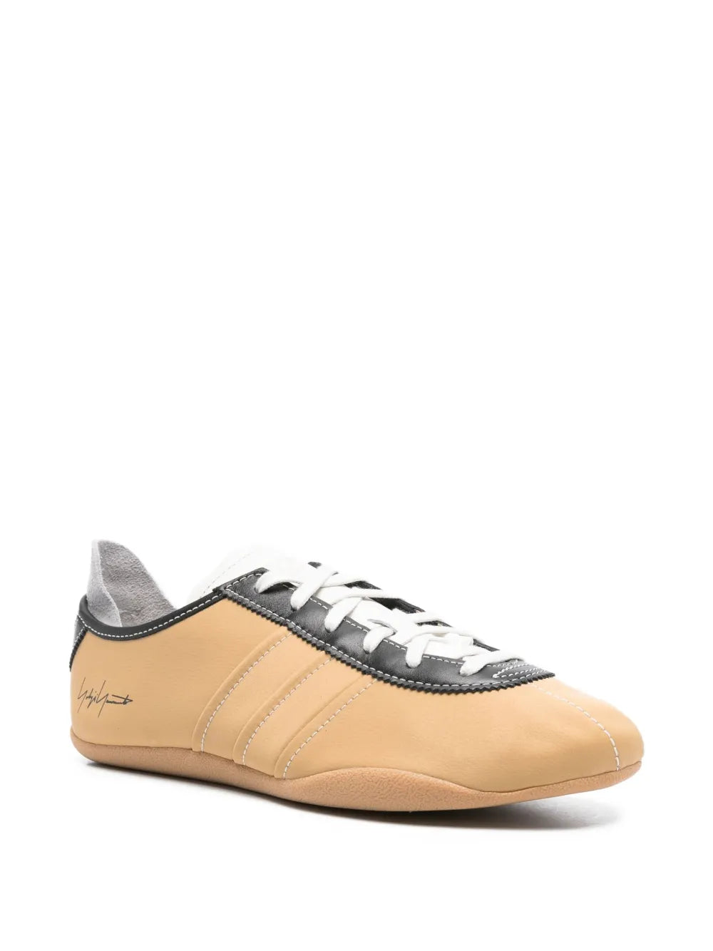 Y-3 Striped Lace-Up Sneakers