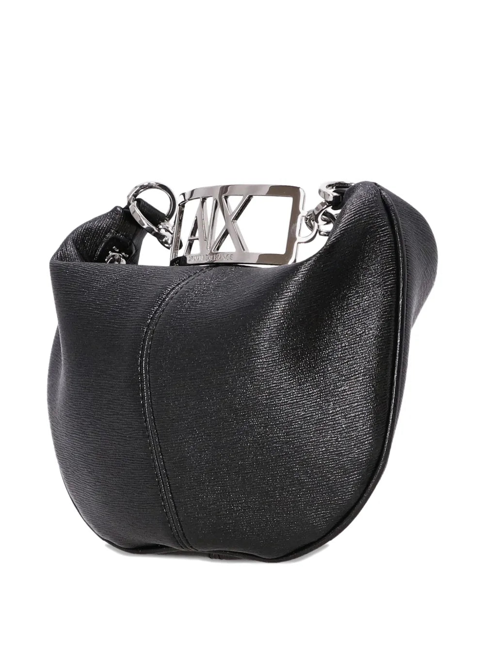 Armani Exchangelogo-plaque chain clutch bag