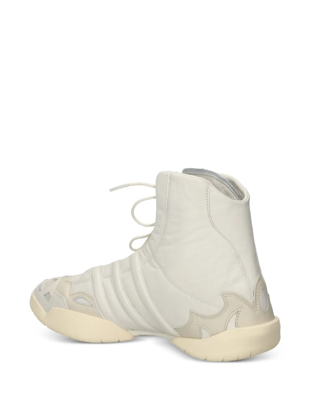 Y-3 Regu 2002 Hi Lace-Up Leather High-Top Trainers