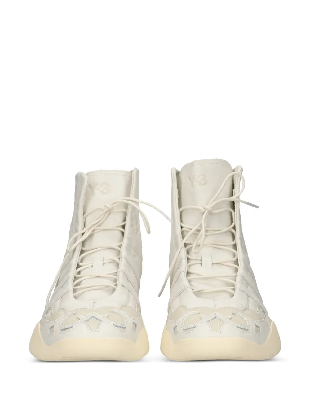 Y-3 Regu 2002 Hi Lace-Up Leather High-Top Trainers