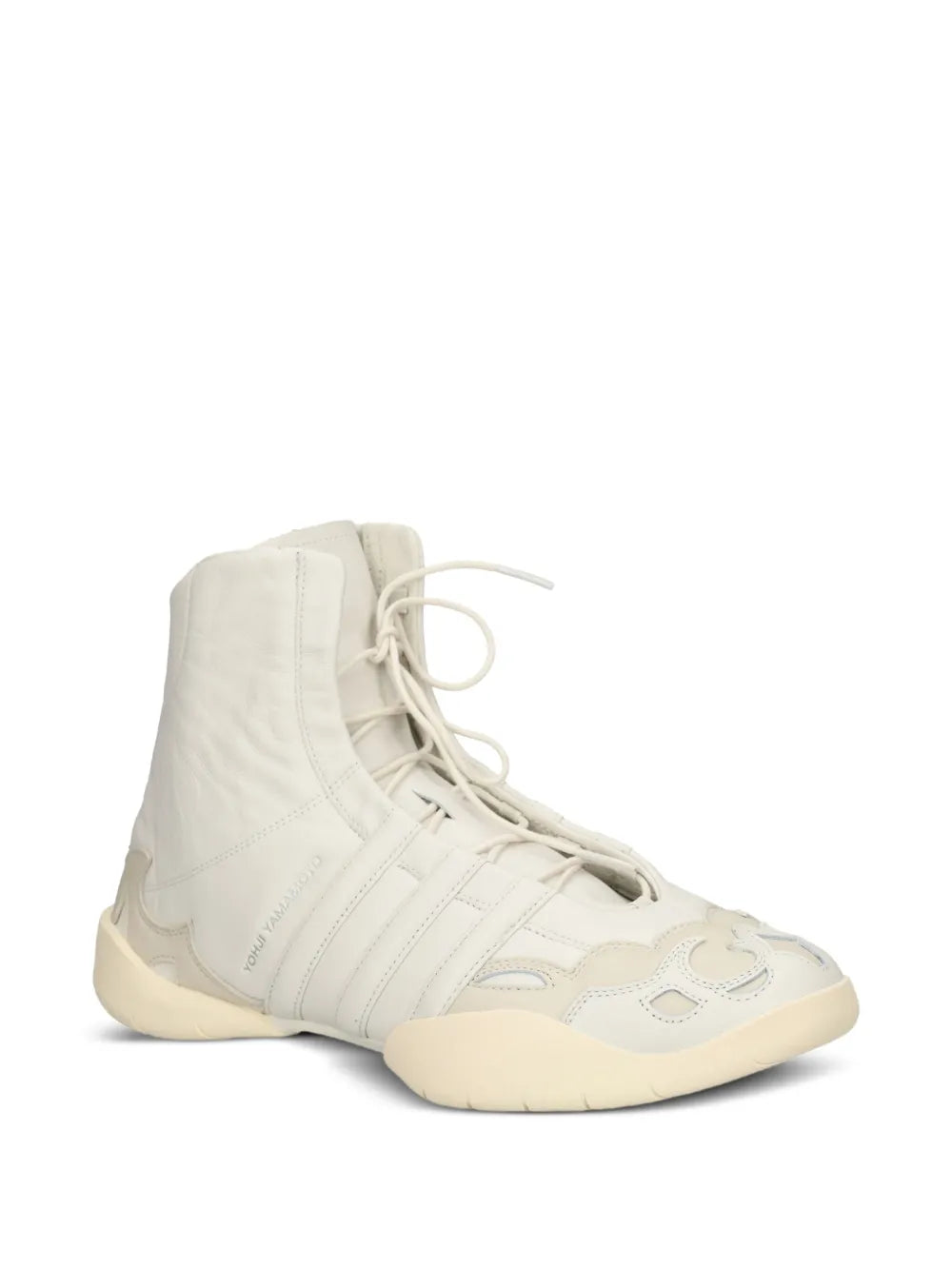 Y-3 Regu 2002 Hi Lace-Up Leather High-Top Trainers