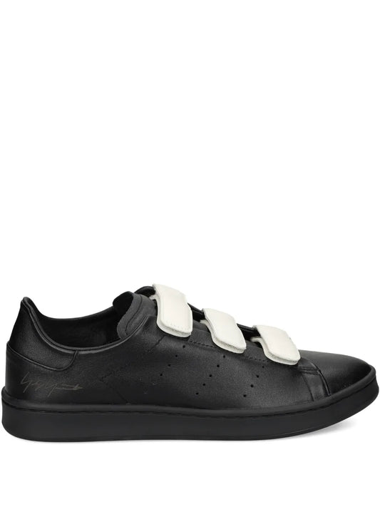 Y-3 Leather Strap Sneakers