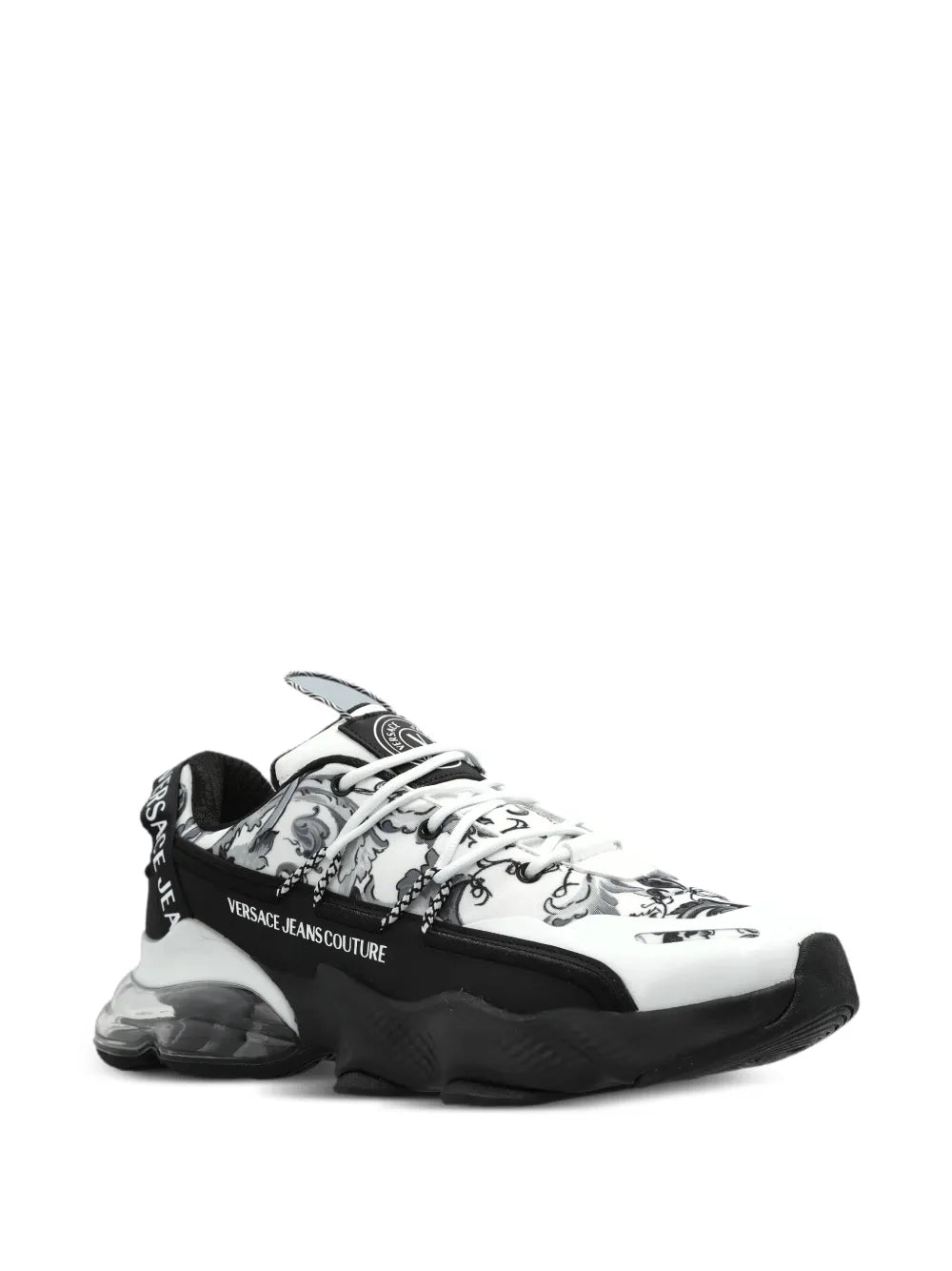 Versace Jeans Couture Baroque-Print Lace-Up Sneakers