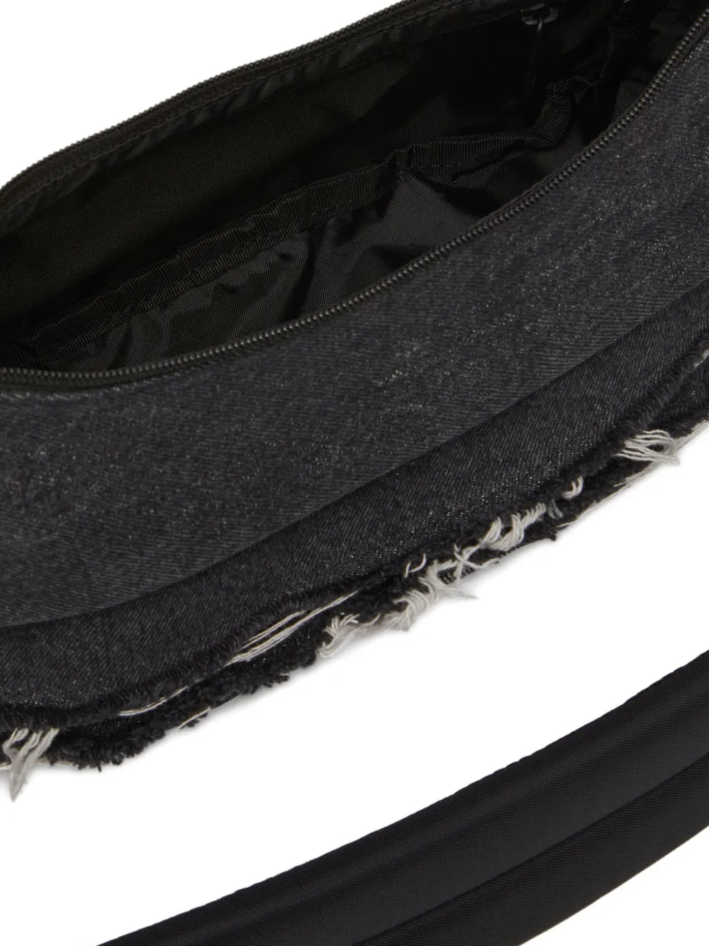 Dieselx Eastpak frayed denim shoulder bag