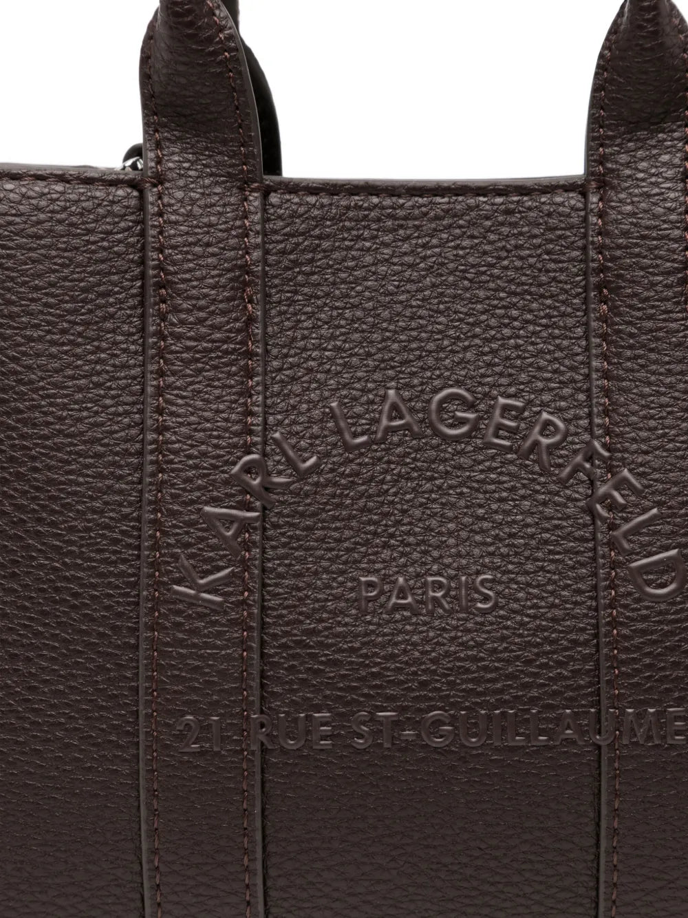 Karl Lagerfeldmini logo-embossed tote bag