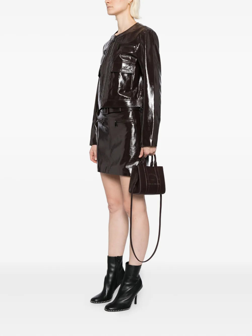 Karl Lagerfeldmini logo-embossed tote bag