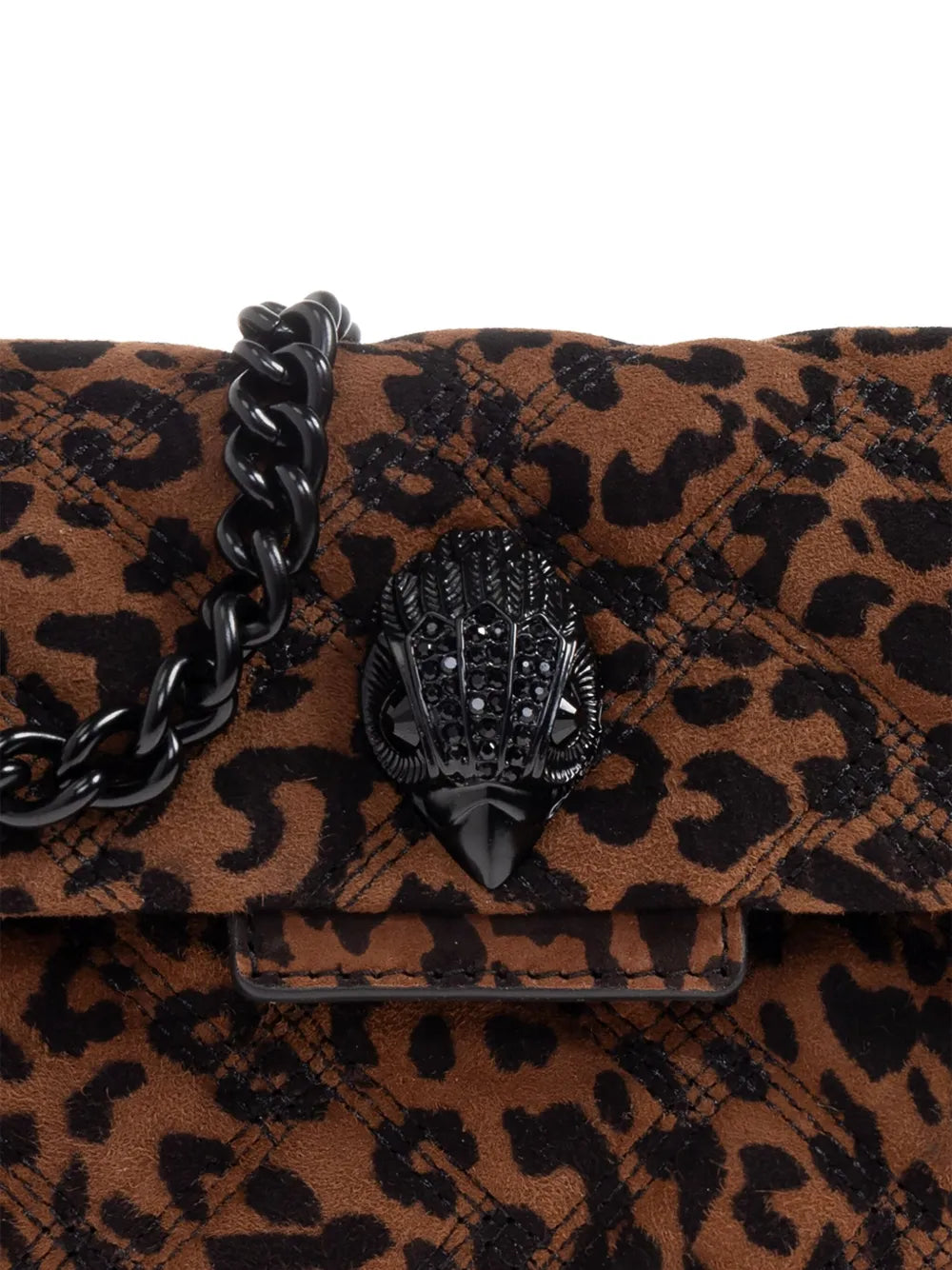 Kurt Geiger Londonmini Kensington leopard-print shoulder bag