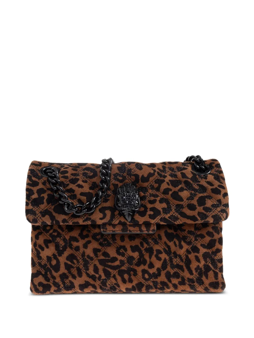 Kurt Geiger Londonmini Kensington leopard-print shoulder bag