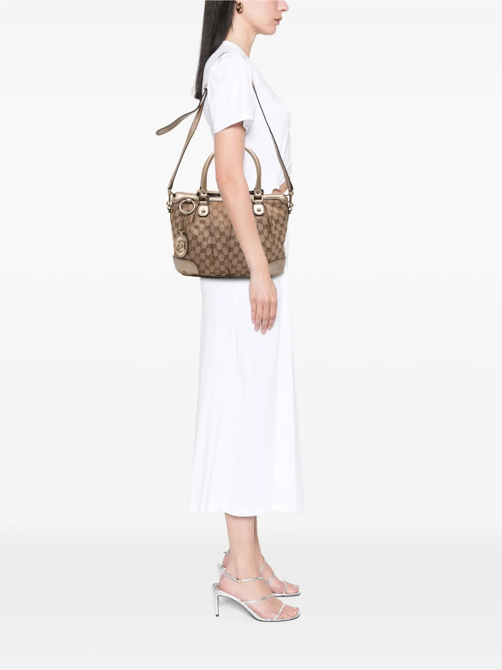 Pre-OwnedGucci Pre-Owned2016-2025 GG Canvas Sukey satchel