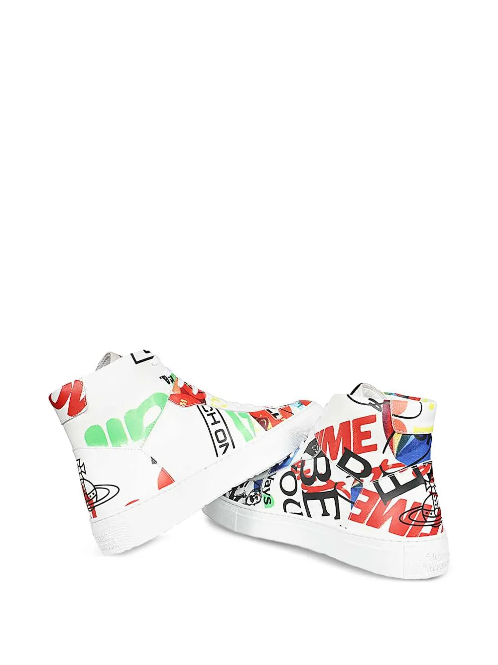 Vivienne Westwood High-Top Graphic-Print Sneakers
