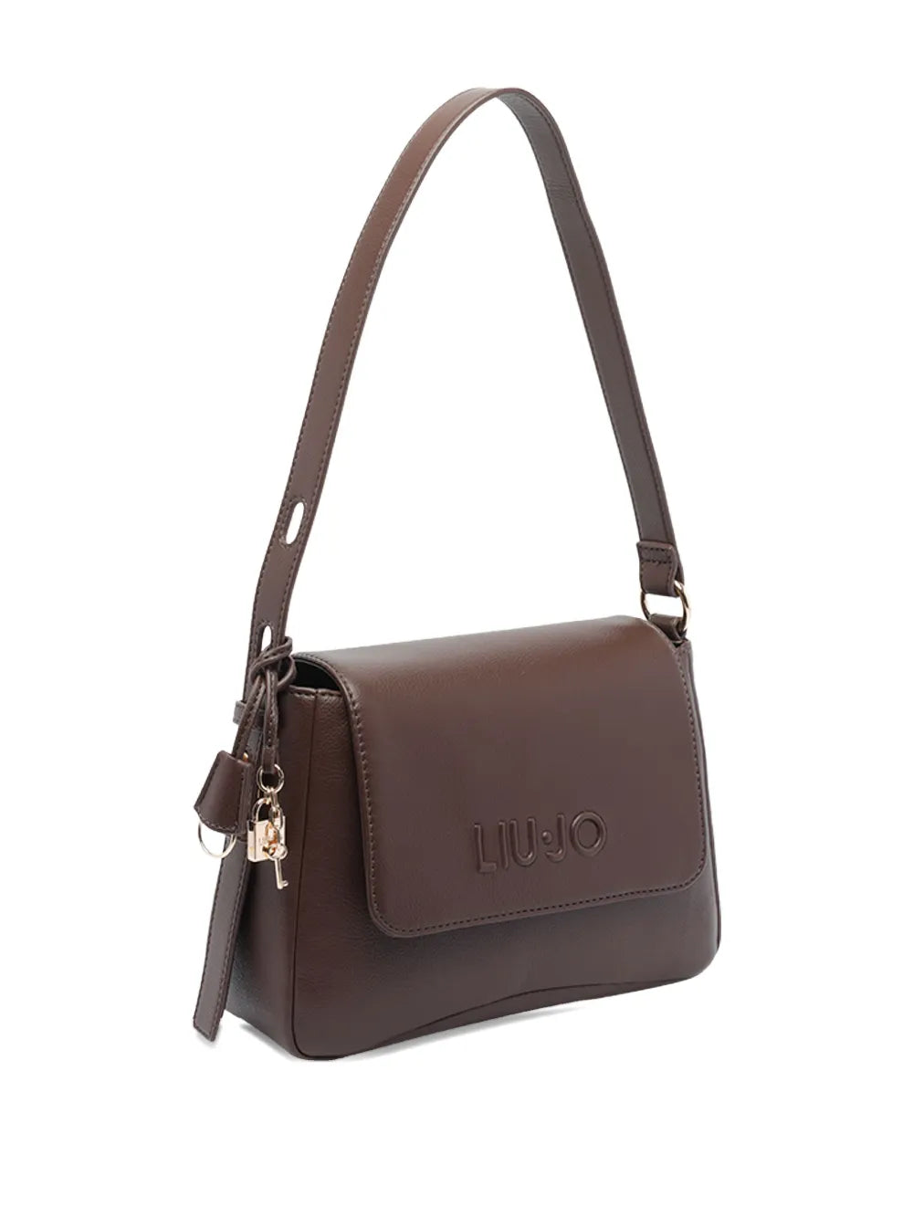 LIU JOembossed key-charm shoulder bag