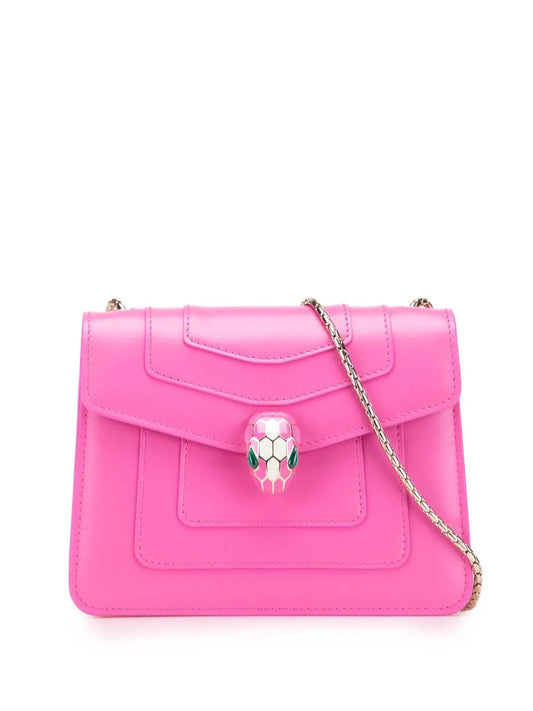 Pre-OwnedBvlgari Pre-Owned2021-2025 Small Leather Square Serpenti Forever Chain crossbody bag