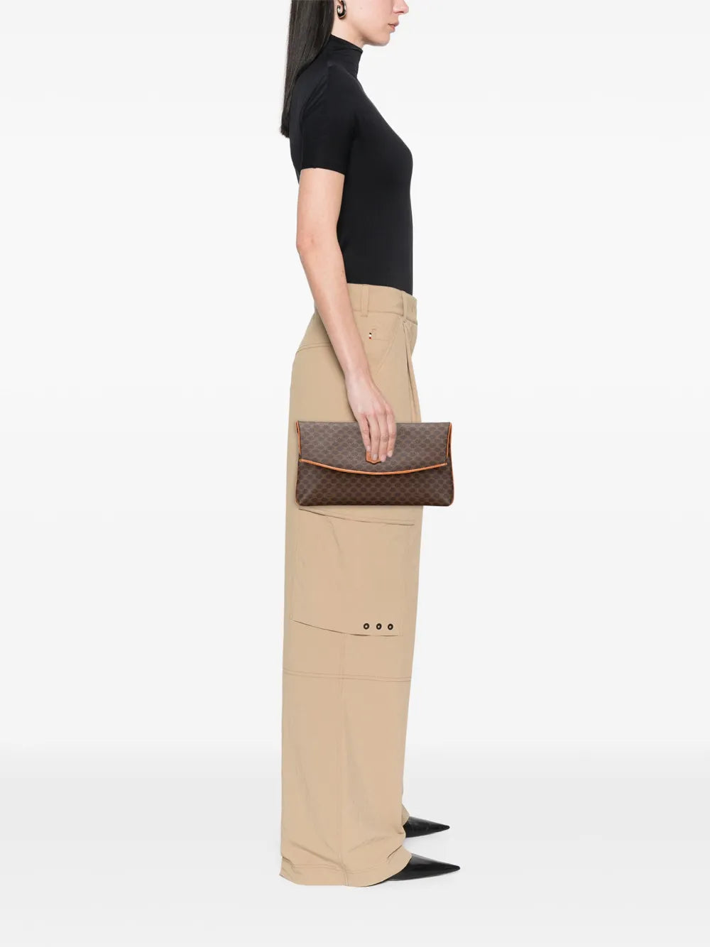 Pre-OwnedCeline Pre-Owned2007 Macadam Coated Canvas clutch bag
