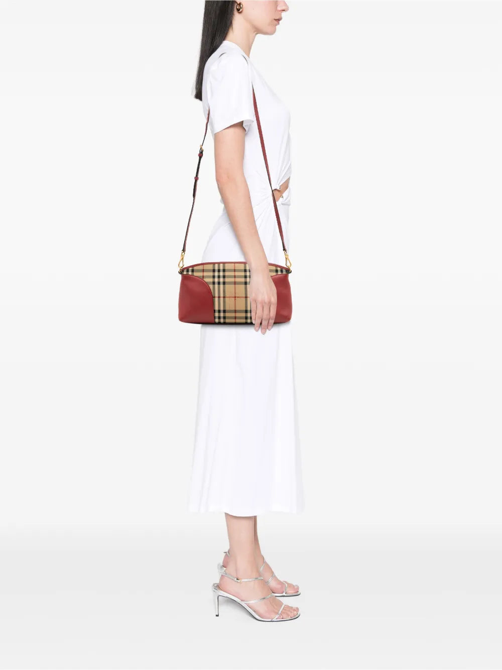 Pre-OwnedBurberry Pre-Owned2000-2017 Haymarket Check Chichester Canvas crossbody bag