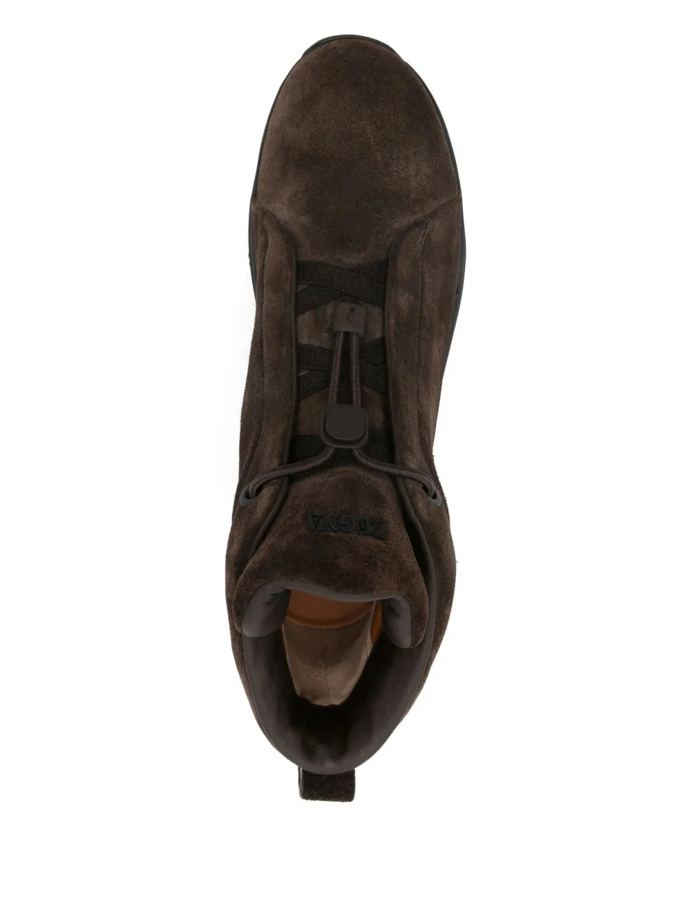 Zegna Drawstring Suede Sneakers