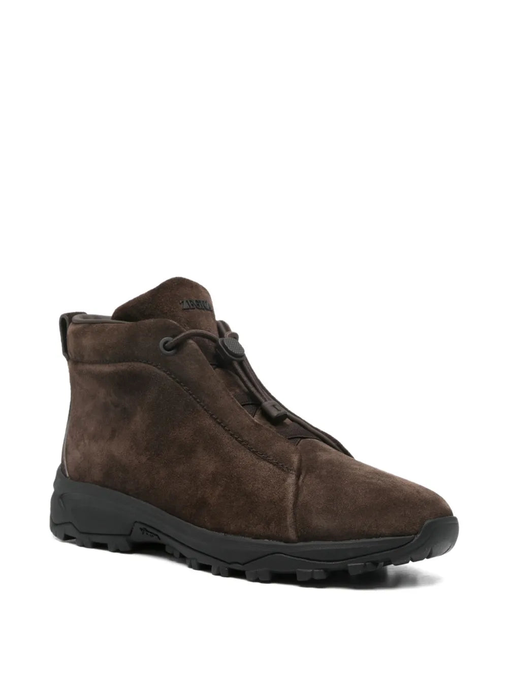 Zegna Drawstring Suede Sneakers