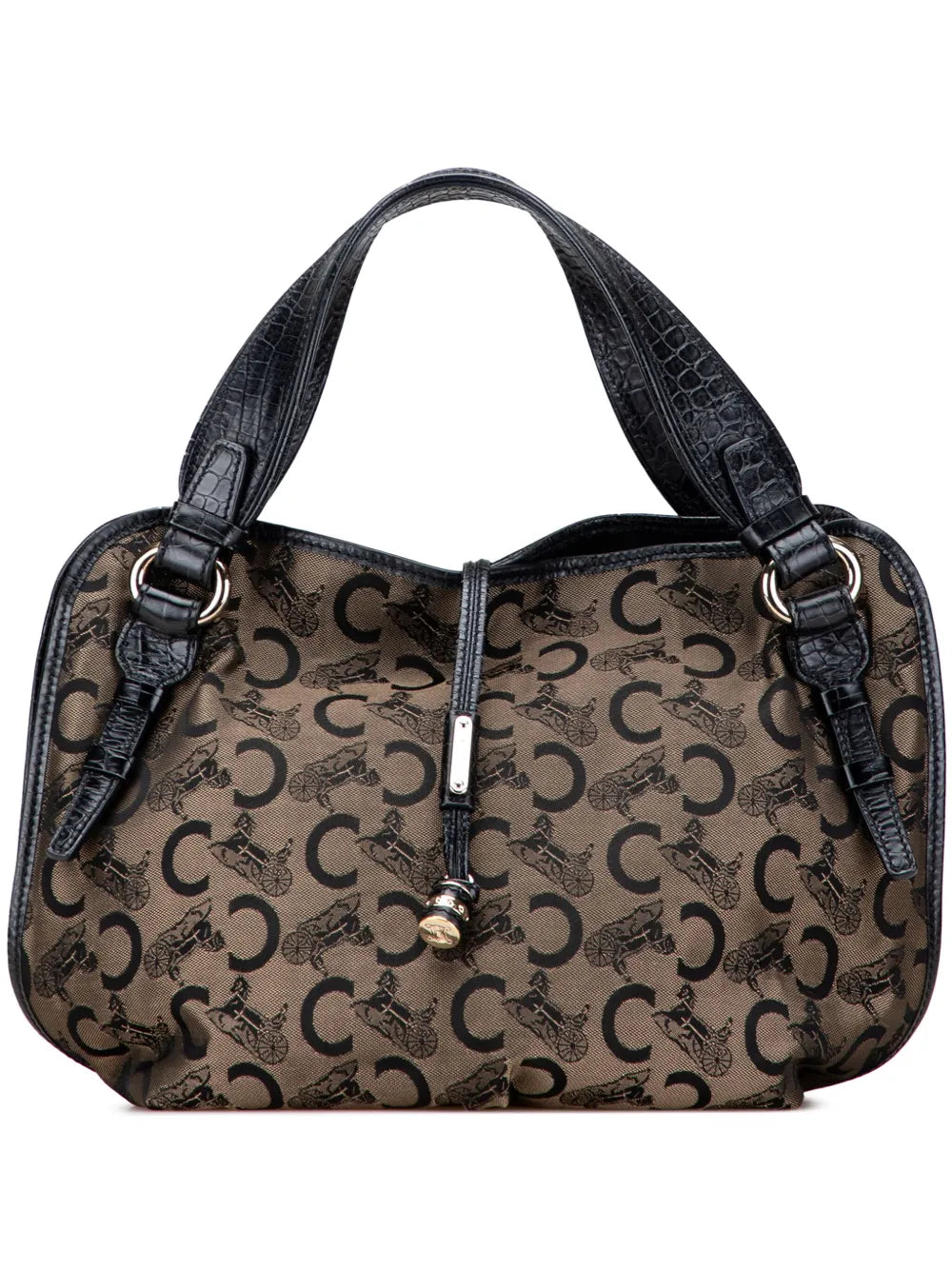 Pre-OwnedCeline Pre-Owned2007 C Carriage Canvas Bittersweet hobo bag