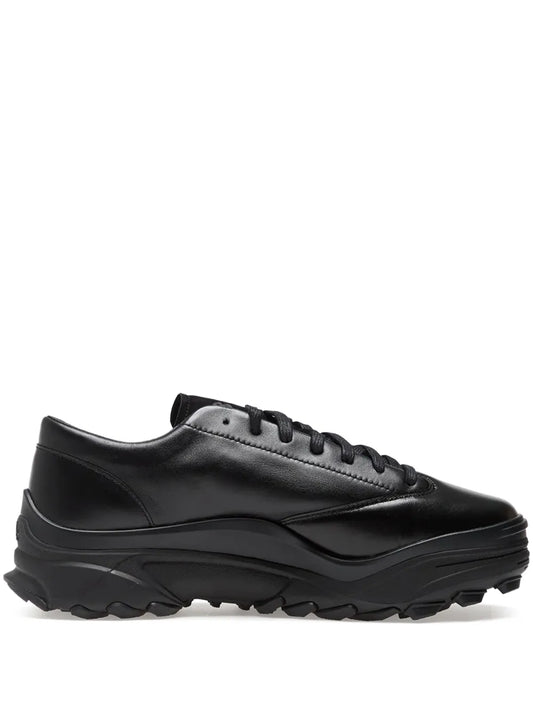 Y-3 Leather Lace-Up Trainers