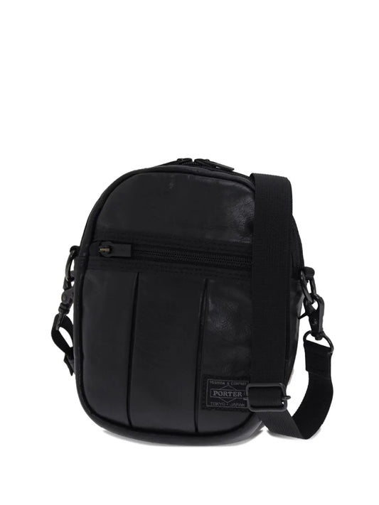 Porter-Yoshida & Co.leather panelled shoulder bag
