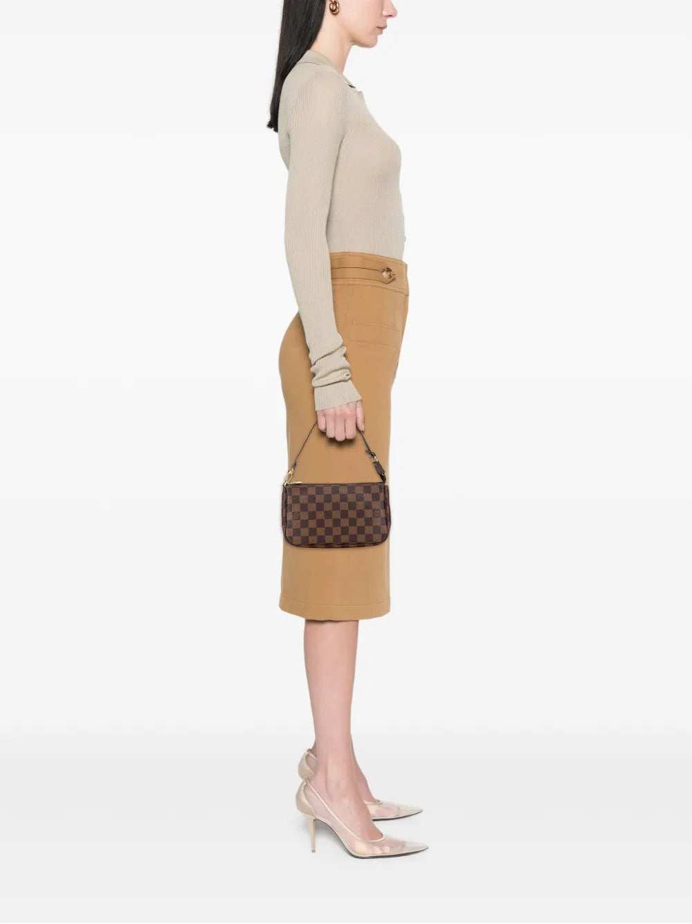 Pre-OwnedLouis Vuitton Pre-Owned2011 Damier Ebene Pochette Accessoires shoulder bag
