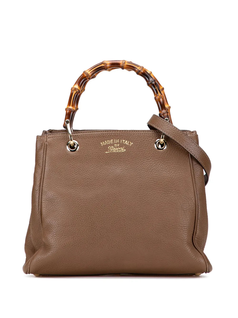 Pre-OwnedGucci Pre-Owned2016-2025 Small Calfskin Bamboo Shopper satchel