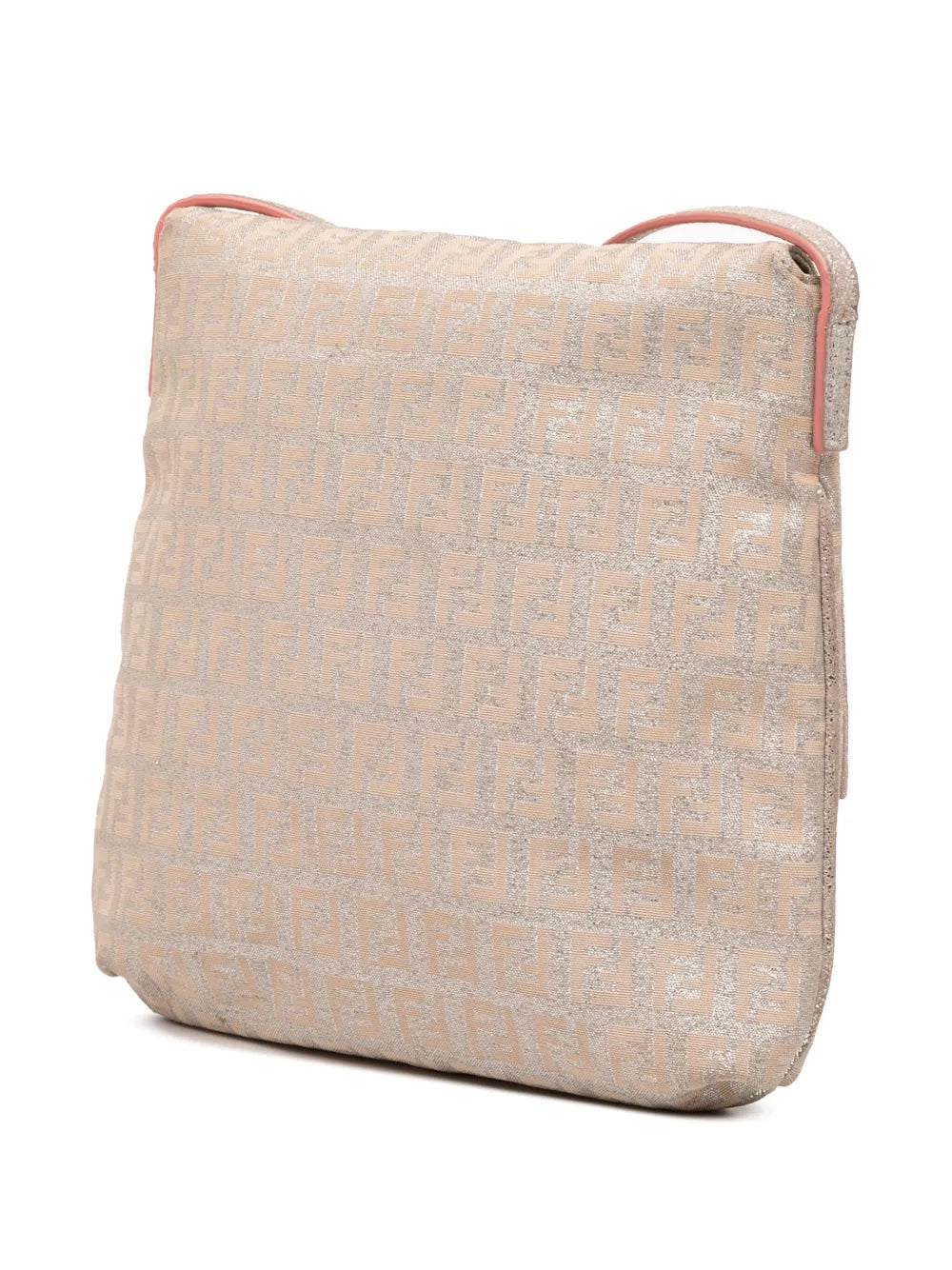 Pre-OwnedFendi Pre-Owned2010-2025 Zucchino Metallic Canvas Flap crossbody bag