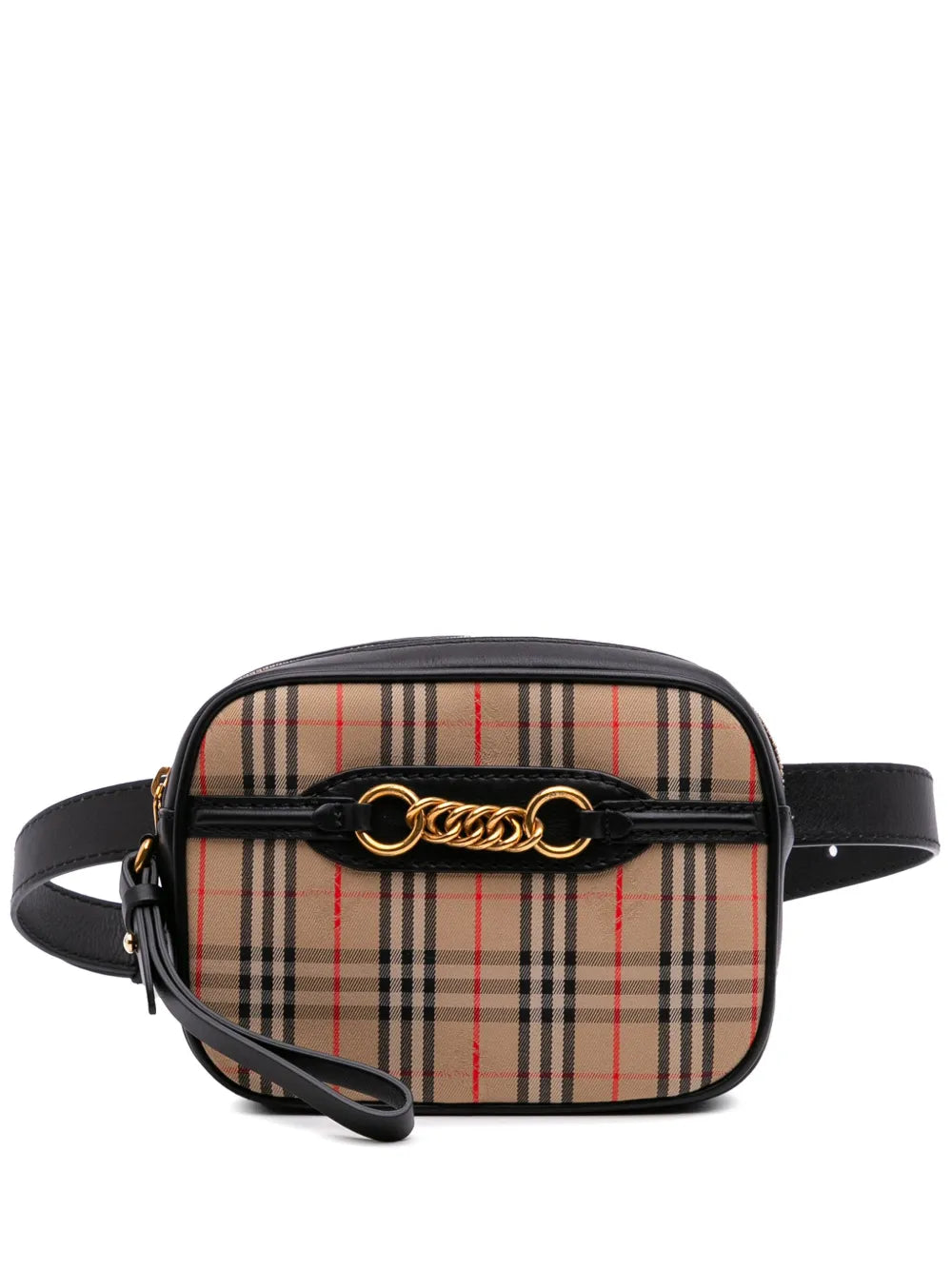 Pre-OwnedBurberry Pre-Owned2000-2017 Haymarket Check Canvas 1983 Link belt bag