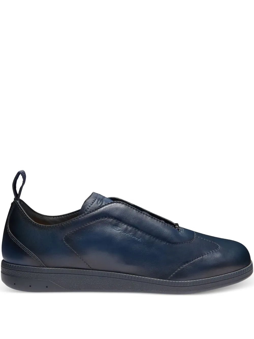 Santoni Leather Slip-On Sneakers