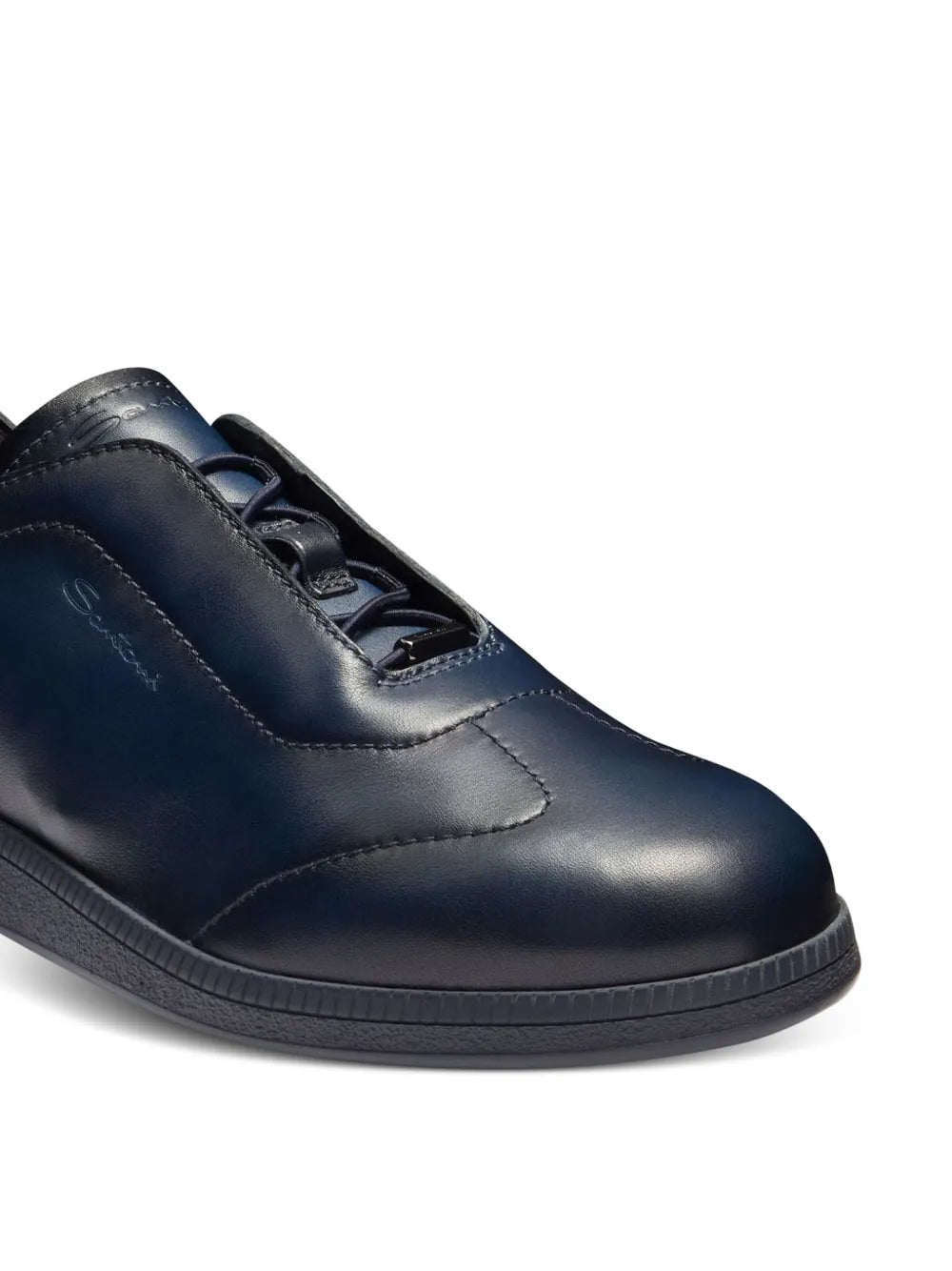 Santoni Leather Slip-On Sneakers
