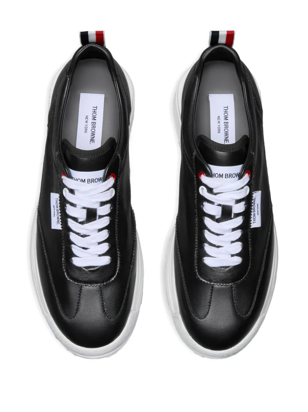 Thom Browne Lace-Up Leather Sneakers