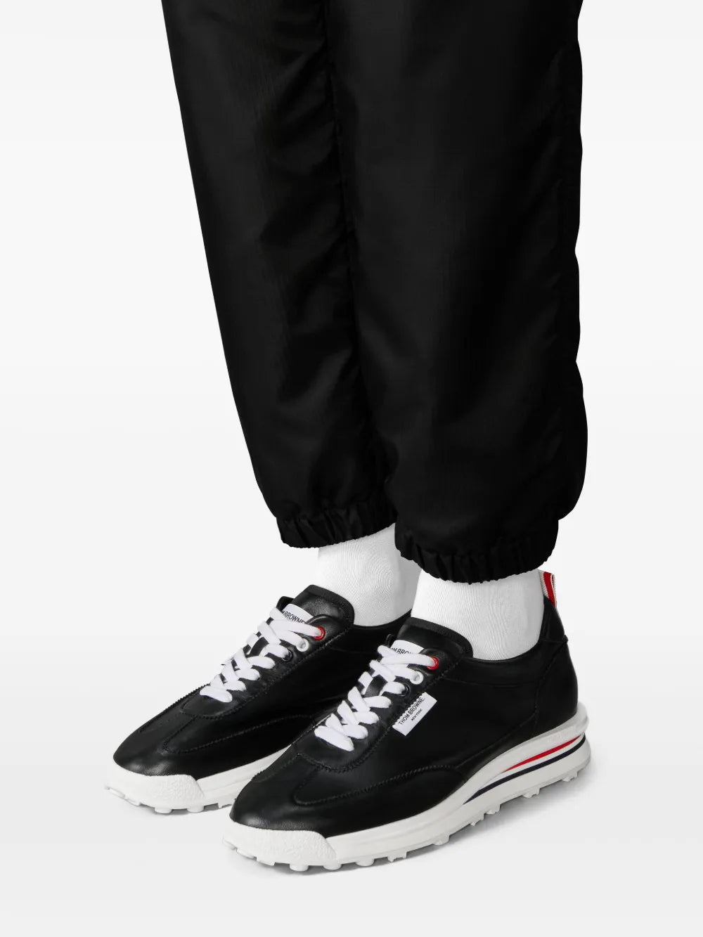 Thom Browne Lace-Up Leather Sneakers