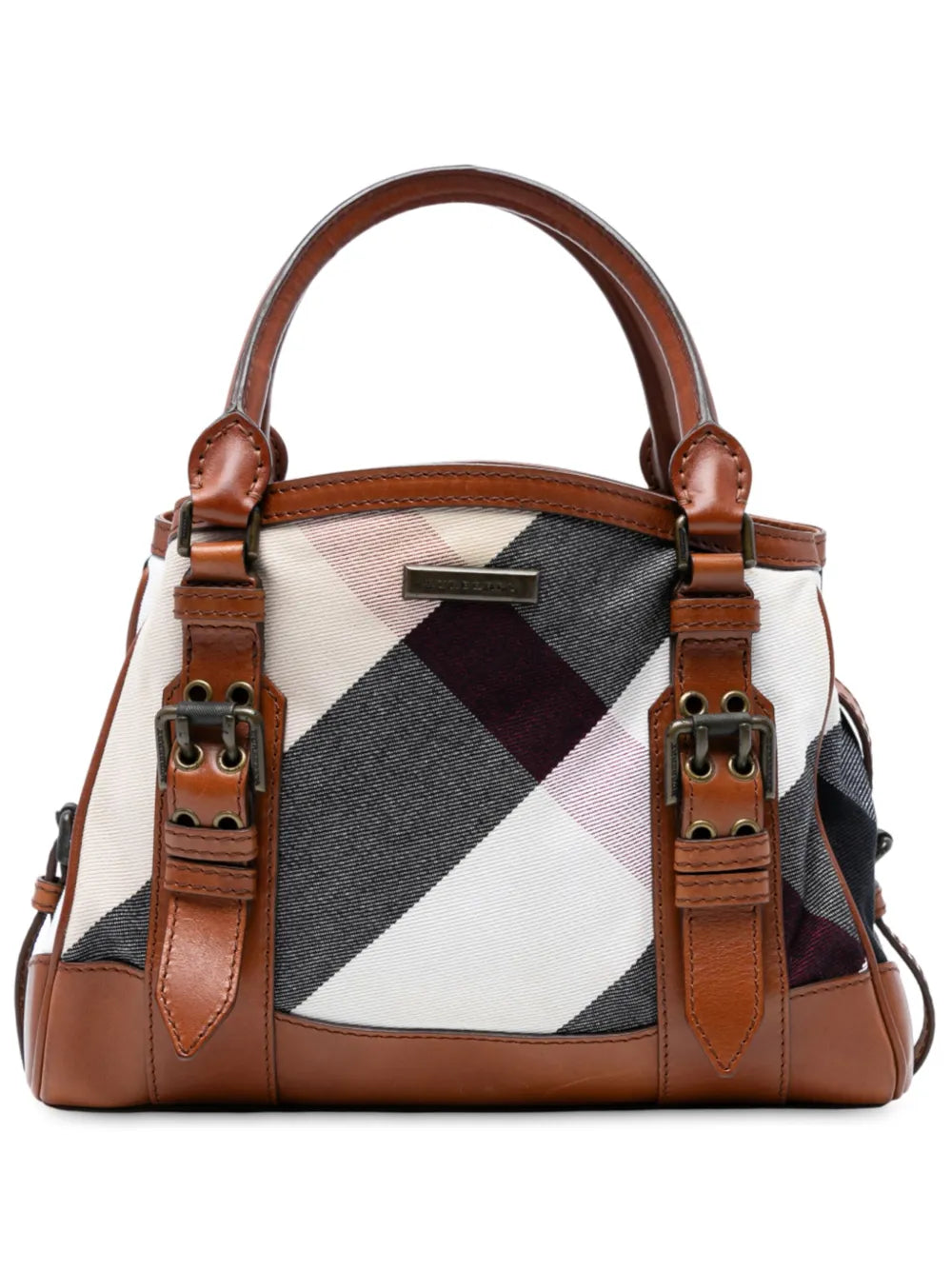 Pre-OwnedBurberry Pre-Owned2000-2017 Mega Check Canvas Marston tote bag