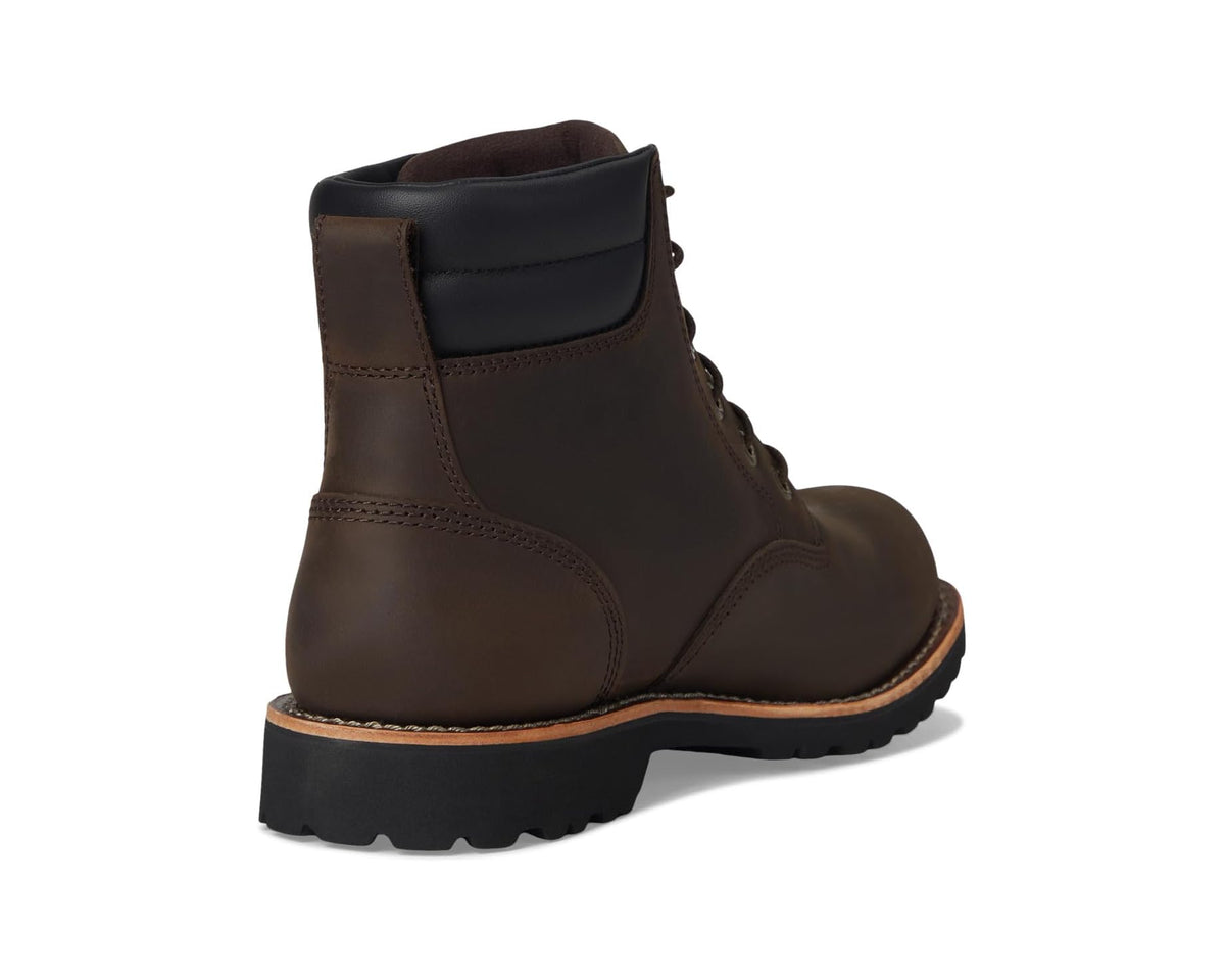 Men's L.L.Bean Bucksport Work Boot Plain Toe Waterproof Coffee Bean