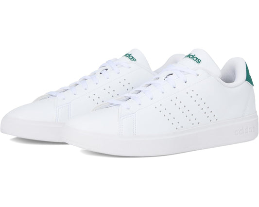 Men's adidas Advantage 2.0 White/Black/Collegiate Green