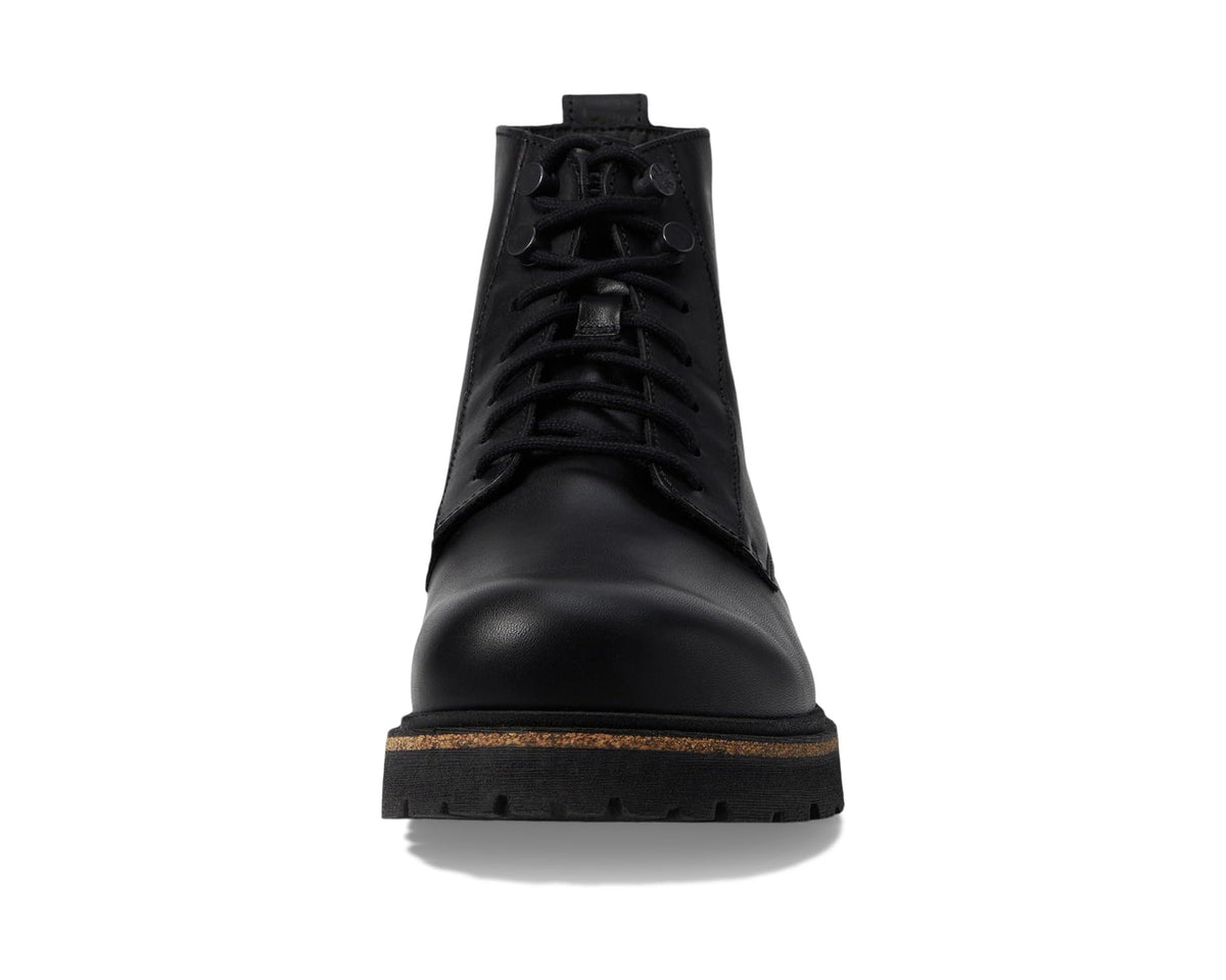 Men's Birkenstock Highwood Mid Lace-Up Deep Blue - Leather Black