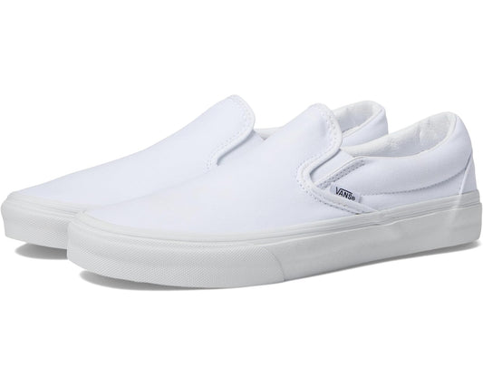 Unisex Vans Classic Slip-On Wide Canvas True White