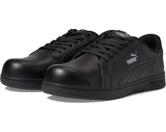 Men's PUMA Safety Iconic Leather Low ASTM SD Black/Black
